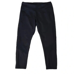 Zella Black Mesh Capri Cropped Leggings XS